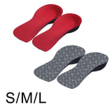 Maxbell Maxbell Comfortable 3/4 Orthotics Shoe Insoles Flat Feet for Running Walking Red S