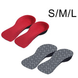 Maxbell Maxbell Comfortable 3/4 Orthotics Shoe Insoles Flat Feet for Running Walking Red S