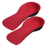 Maxbell Maxbell Comfortable 3/4 Orthotics Shoe Insoles Flat Feet for Running Walking Red S