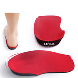 Maxbell Maxbell Comfortable 3/4 Orthotics Shoe Insoles Flat Feet for Running Walking Red S