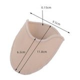 Maxbell 5x2Pieces Ballet Toe Pouches Cushion Toe Caps Soft Toe Covers Toe Protectors Long