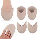 Maxbell 3x2Pieces Ballet Toe Pouches Cushion Toe Caps Soft Toe Covers Toe Protectors Long