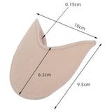 Maxbell 4x2Pieces Ballet Toe Pouches Cushion Toe Caps Soft Toe Covers Toe Protectors Short