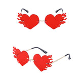 Maxbell Womens Love Heart Shape Lens Sunglasses Eyewear Eye Glasses Shades Boho