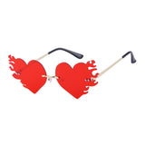 Maxbell Womens Love Heart Shape Lens Sunglasses Eyewear Eye Glasses Shades Boho