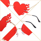 Maxbell Womens Love Heart Shape Lens Sunglasses Eyewear Eye Glasses Shades Boho