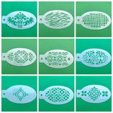 Maxbell 4x42 Pieces Face Paint Stencils Easy Use for Kids Makeup Easy Clean Reusable