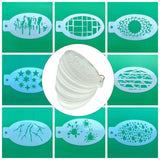 Maxbell 4x42 Pieces Face Paint Stencils Easy Use for Kids Makeup Easy Clean Reusable