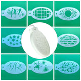 Maxbell 4x42 Pieces Face Paint Stencils Easy Use for Kids Makeup Easy Clean Reusable