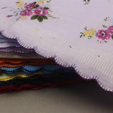 Maxbell 3x18 Pieces Women Soft Cotton Handkerchiefs Wedding Party Hankie Kerchiefs