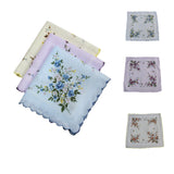 Maxbell 3x18 Pieces Women Soft Cotton Handkerchiefs Wedding Party Hankie Kerchiefs