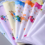 Maxbell 2x18 Pieces Women Soft Cotton Handkerchiefs Wedding Party Hankie Kerchiefs