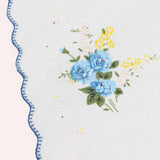Maxbell 5x18 Pieces Women Soft Cotton Handkerchiefs Wedding Party Hankie Kerchiefs