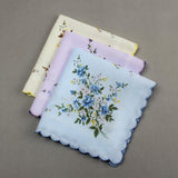 Maxbell 5x18 Pieces Women Soft Cotton Handkerchiefs Wedding Party Hankie Kerchiefs