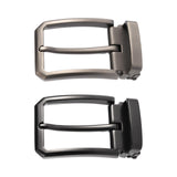 Maxbell 5xBelt Buckle Rectangular Metal 35 mm Classic Heavy Duty Pin Buckle Black