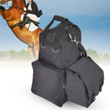 Maxbell 2xEquestrian Backpack Horse Riding Outfit Helmet Boots Gloves Whip Storage Bag