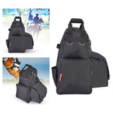 Maxbell 2xEquestrian Backpack Horse Riding Outfit Helmet Boots Gloves Whip Storage Bag