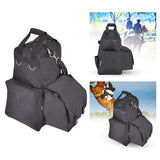 Maxbell 2xEquestrian Backpack Horse Riding Outfit Helmet Boots Gloves Whip Storage Bag