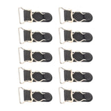Maxbell 10Pcs Durable Garter Belt Fastener Clips Anti Skid for Men Leg Garter Shorts