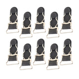 Maxbell 10Pcs Durable Garter Belt Fastener Clips Anti Skid for Men Leg Garter Shorts