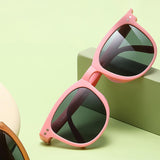Maxbell Polarized Kids Sunglasses Foldable for Girls and Boys Children Aged 4~12 Pink