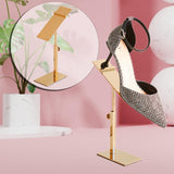 Maxbell 3xShoe Rack Adjustable Height Shoe Display Stand Shoe Riser Shoe Holder Shelf Rose Gold