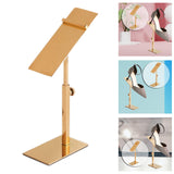 Maxbell 4xShoe Rack Adjustable Height Shoe Display Stand Shoe Riser Shoe Holder Shelf Rose Gold