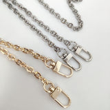 Maxbell 2xMetal Chain Strap Handle Replacement for Purse Shoulder Handbag 110cm