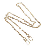 Maxbell 2xMetal Chain Strap Handle Replacement for Purse Shoulder Handbag 110cm