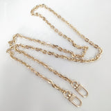 Maxbell 4xMetal Chain Strap Handle Replacement for Purse Shoulder Handbag 110cm