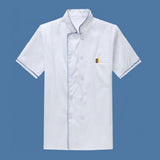 Maxbell 2xChef Coat Catering Workwear Barista Adult Sweat Absorbing Cook Uniform