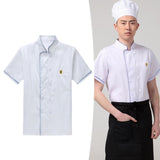 Maxbell 3xChef Coat Catering Workwear Barista Adult Sweat Absorbing Cook Uniform
