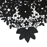 Maxbell Womens Lace Fake Collar False Collar Elegant for Shirt Fancy Dress Sweater Black