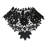 Maxbell Womens Lace Fake Collar False Collar Elegant for Shirt Fancy Dress Sweater Black