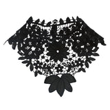 Maxbell Womens Lace Fake Collar False Collar Elegant for Shirt Fancy Dress Sweater Black