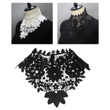 Maxbell Womens Lace Fake Collar False Collar Elegant for Shirt Fancy Dress Sweater Black
