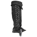Maxbell 3xPirate Boot Cover Steampunk Renaissance Knight Warrior Costume Accessories Black
