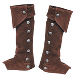 Maxbell 3xPirate Boot Cover Steampunk Renaissance Knight Warrior Costume Accessories Brown