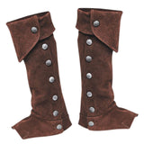 Maxbell 3xPirate Boot Cover Steampunk Renaissance Knight Warrior Costume Accessories Brown