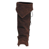 Maxbell 3xPirate Boot Cover Steampunk Renaissance Knight Warrior Costume Accessories Brown