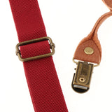 Maxbell Toddler Kids Suspenders and Bow Tie Set 4 Clips Y Back Elastic Brace Red