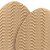 Maxbell 3xNon Slip Shoe Pads Self Adhesive Rubber for High Heels Round Head Khaki
