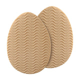 Maxbell 3xNon Slip Shoe Pads Self Adhesive Rubber for High Heels Round Head Khaki