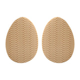 Maxbell 4xNon Slip Shoe Pads Self Adhesive Rubber for High Heels Round Head Khaki