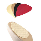 Maxbell 3xNon Slip Shoe Pads Self Adhesive Rubber for High Heels Round Head Apricot