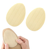 Maxbell 4xNon Slip Shoe Pads Self Adhesive Rubber for High Heels Round Head Apricot