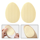 Maxbell 5xNon Slip Shoe Pads Self Adhesive Rubber for High Heels Round Head Apricot