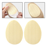 Maxbell 3xNon Slip Shoe Pads Self Adhesive Rubber for High Heels Round Head Apricot