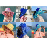 Maxbell Fisherman Caps Anti UV Girls Fishing Soft Hiking Baby Bucket Hat Sun Hats Pink