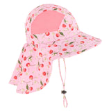 Maxbell Fisherman Caps Anti UV Girls Fishing Soft Hiking Baby Bucket Hat Sun Hats Pink